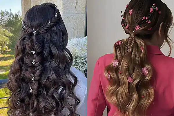 مدل شینیون باز دخترانه برای عروسی + شیک ترین مدل های شینیون دخترانه برای عروسی