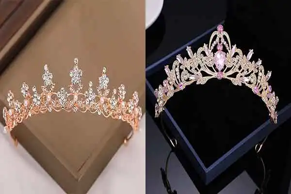 تاج عروس ساده و شیک + انواع تاج عروس کوتاه و بلند شیک اکسسوری اصلی عروس
