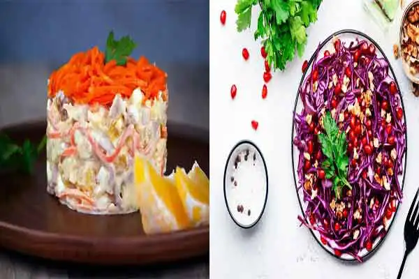 تزیین چند مدل سالاد + ایده های متنوع برای تزیین چند مدل سالاد بسیار لذیذ و جدید برای مهمانی های شما