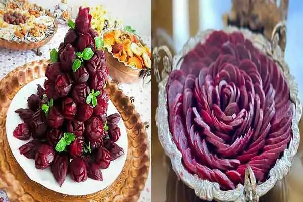 تزیین لبو شب یلدا + زیباترین تزیین لبو شب یلدا برای گذاشتن روی میز کنار خوراکی های جذاب دیگر