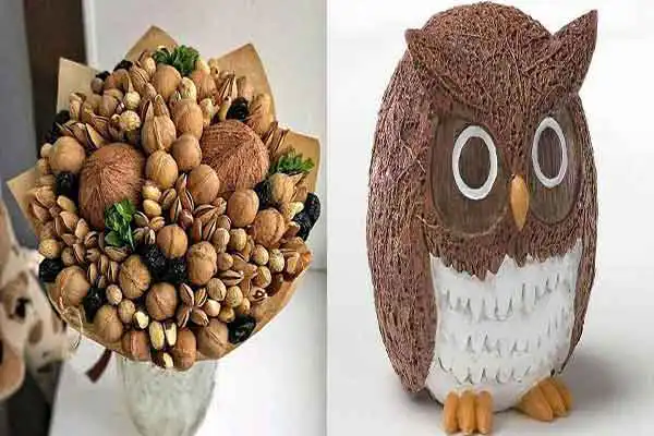 تزیین نارگیل شب یلدا + زیباترین تزیین نارگیل به عنوان میوه خاص و لاکچری برای میز شب یلدای شما