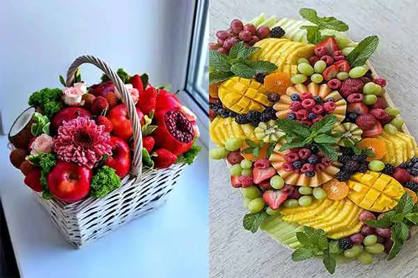 تزیین میوه شب یلدا برای عروس + زیباترین تزیین میوه شب یلدا برای عروس که بیشترین جذابیت را برای هدیه بردن داشته باشد