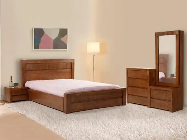 تخت خواب دو نفره چوبی ساده + زیباترین مدل تخت خواب چوبی که در عین سادگی شیکه