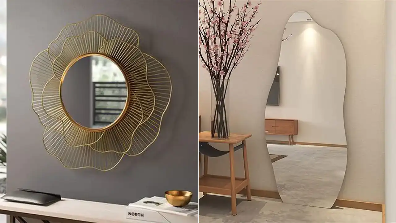 آینه قدی آینه دیواری فانتزی دیجی کالا زیباترین آینه های دکوراتیو آینه قدی مدرن دیجی کالا آینه دکوراتیو پذیرایی آینه دیواری شیک
