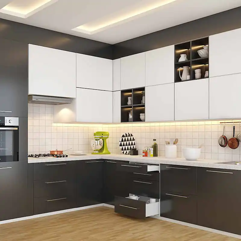 مدل کابینت ال برای آشپزخانه کوچک مدل اپن آشپزخانه ال شکل طراحی کابینت ال مانند آشپزخانه کابینت ال شکل مدرن آشپزخانه مدرن إل شکل مدل کابینت ال جدید پلان آشپزخانه ال شکل