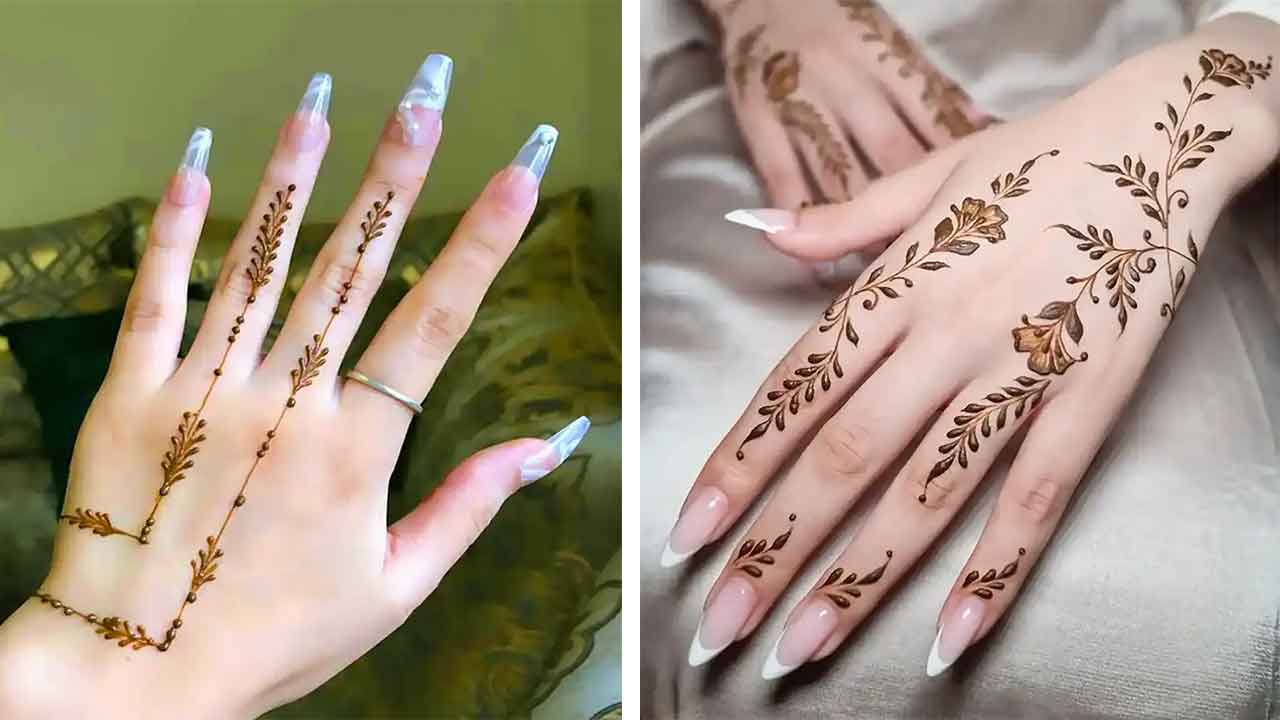 طرح حنا روی دست ساده و شیک نقش حنا ساده دخترانه عکس نقش حنا جدید طرح حنا گل روی دست نقش حنا روی دست عکس نقش حنا جدید ساده